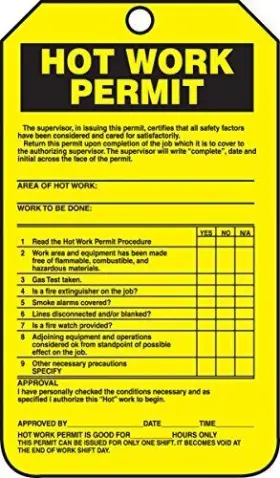 TCS372CTP ACCUFORM Cardstock Confined Space Legend Permit TCS372CTP ACCUFORM Cardstock Confined Space Legend Permit