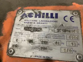 SRT100CE ACHILLI Granite Saw Motorized Bench Bridge #3