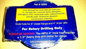 02957 ARTU Tungsten Carbide Gritted Holesaw Hole Saw #3