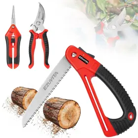 EZ163001 EZUVITA Gardening Folding Saw Pruner Shears Set EZ163001 EZUVITA Gardening Folding Saw Pruner Shears Set