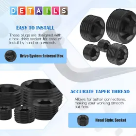 G-1488 GLARKS Carbon Steel Npt Pipe Plug Fitting #3