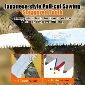 TS-DS1 GOCHIFIX Folding Saw Wood Cutting Pruning Sawtooth #3