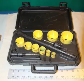 920BRCS1 STARRETT Hole Saw Plumbers Contractors Kit