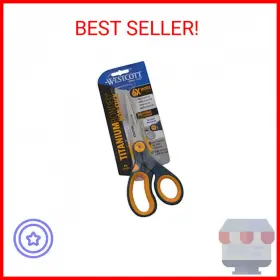 14849 WESTCOTT Straight Titanium Bonded Stick Scissors Glide