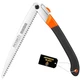 REXBETI Folding Saw, Extra Long 14 Inch Blade Backpacking 14 inch, Orange REXBETI Folding Saw, Extra Long 14 Inch Blade Backpacking 14 inch, Orange