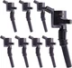 MAS 8 Pack Curved Boot Ignition Coil DG508 Compatible with Ford Lincoln... 
