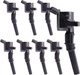 MAS 8 Pack Curved Boot Ignition Coil DG508 Compatible with Ford Lincoln Mercury