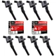 MAS Ignition Coils DG508 and Motorcraft OEM Spark Plugs SP413 Compatible... 