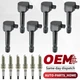 UF603 OEM 6 Ignition Coils +6 Iridium Spark Plugs for Honda Accord Odyssey Acura UF603 OEM 6 Ignition Coils +6 Iridium Spark Plugs for Honda Accord Odyssey Acura