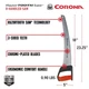 CORONA 18" BRANCH & PRUNING SAW - 3 SIDED RAZORTOOTH STEEL FOR 2X CUTTING SPEED