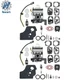 2 Pcs Carburetor Kit 16100-Z0H-825 For Honda GX25 GX25NT GX25N 16100-Z0H-053