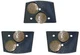 3 PACK - NEW GENUINE EDCO 70 GRIT DOUBLE DYMA DOT MEDIUM - QC2B-MC-0070