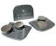 3/PK EDCO 70-Grit Double Dyma-Dot for Medium Concrete QC2B-MC-0070