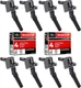 MAS Set of 8 Ignition Coil DG508 and Motorcraft Spark Plug SP493 compatible... 