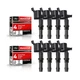 MAS Set of 8 Straight boot Ignition Coil Pack DG511+8 Motorcraft Platinum Spa...