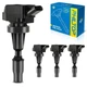PHILTOP UF817 Ignition Coil 4 Packs Fit for... 