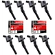 MAS Ignition Coils DG508 and Motorcraft OEM Spark Plugs SP413 Compatible... 