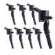 MAS 8 Pack Curved Boot Ignition Coil DG508 Compatible with Ford Lincoln Mercu...