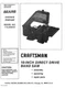 Owner's Manual & Parts List  Sears Craftsman 10" Band Saw - Model 113.244510