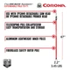 CORONA FLEXREACH EXTENDABLE 15' POLE FOR USE WITH SAW TP13001 OR PRUNER TP13005