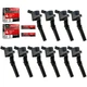 MAS Set of 10 Ignition Coils Pack DG508 & Motorcraft Platinum Spark Plugs SP4...