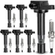 UF603 OEM 6 IGNITION COILS 6 DOUBLE IRIDIUM SPARK PLUGS 2008 - 2017 ACURA HONDA UF603 OEM 6 IGNITION COILS 6 DOUBLE IRIDIUM SPARK PLUGS 2008 - 2017 ACURA HONDA