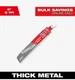 Milwaukee Torch  Carbide 6in 8TPI Thick Metal Sawzall Blade
