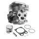 51MM for Husqvarna Power Cutter Saw K770 K760 II Active Cylinder Piston Ring Kit