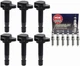 Ignition Coil Pack UF603 & NGK Spark Plug Set of 6 for Honda Odyssey Accord Cros Ignition Coil Pack UF603 & NGK Spark Plug Set of 6 for Honda Odyssey Accord Cros