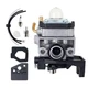 Carburetor Kit for Honda Mantis Tiller GX25 GX25N GX35 FG110 16100-Z0H-825 Carb