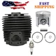 New Fits For Stihl Ts350 Ts360 08 Chainsaw Cylinder Piston 4201 020 1200 