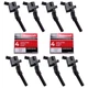MAS Ignition Coils DG508 and Motorcraft OEM Spark Plugs SP413 Compatible with...